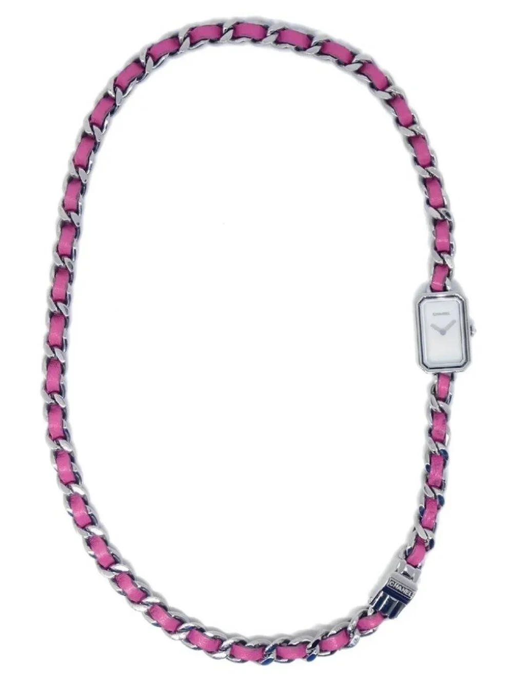 Chanel H4557 Premiere Rock Pop Quartz Watch Silver SS